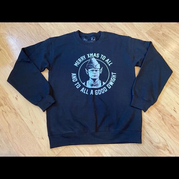 NWOT The Office Dwight Christmas Crewneck Sweatshirt - Picture 1 of 2